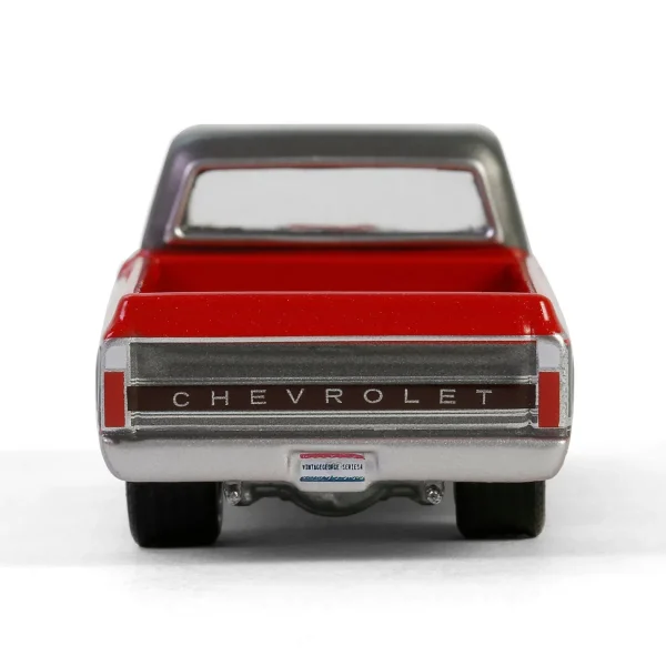 Manufacturer_Greenlight Collectibles Cars & Suvs | Pickup Trucks<1/64 1972 Chevy Cheyenne C10 Short Bed, Ruby Red & Gunmetal Gray, Hobby Exclusive