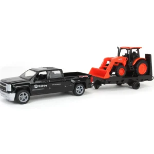 Manufacturer_New Ray Toys Inc. Pickup Trucks<1/43 Chevy Pickup with Kubota M5-111 Tractor & Loader