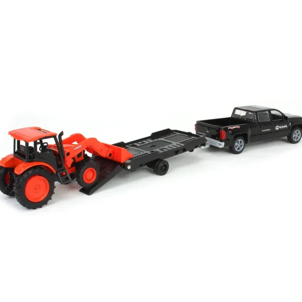 Manufacturer_New Ray Toys Inc. Pickup Trucks<1/43 Chevy Pickup with Kubota M5-111 Tractor & Loader