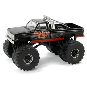 Manufacturer_Greenlight Collectibles Cars & Suvs | Pickup Trucks<1/64 1987 Chevy Silverado, Black Knight, Kings of Crunch Series 15