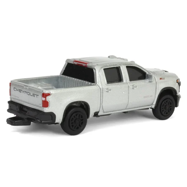 Manufacturer_ERTL Pickup Trucks<1/64 Chevy Silverado 2500HD Z71 Silver Ice Metallic, Collect N Play by ERTL