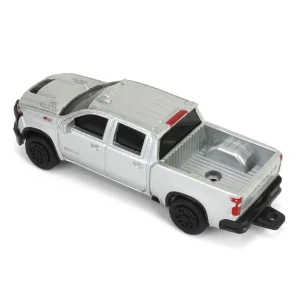 Manufacturer_ERTL Pickup Trucks<1/64 Chevy Silverado 2500HD Z71 Silver Ice Metallic, Collect N Play by ERTL