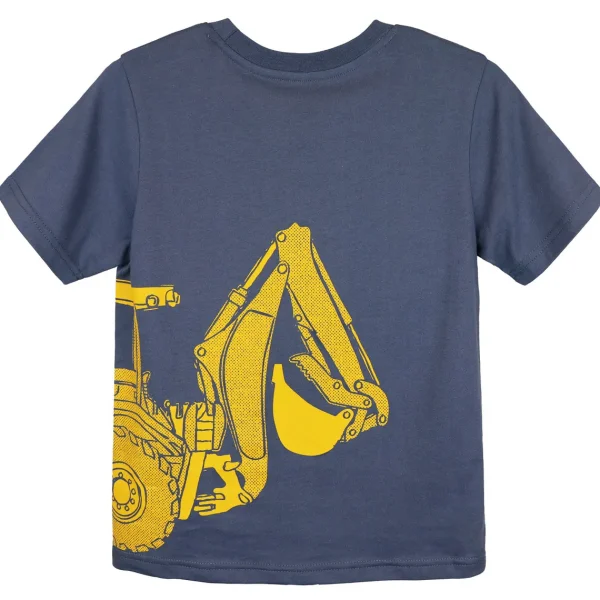 Outback Toys John Deere<Childrens John Deere Construction Backhoe Loader Blue Short Sleeve T-Shirt