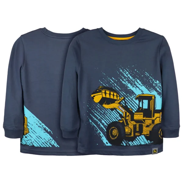 Outback Toys John Deere<Children's John Deere Construction Wheel Loader Wrap Print Long Sleeve Shirt