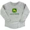 Outback Toys John Deere<Childrens John Deere Logo Girls Gray Long Sleeve Shirt