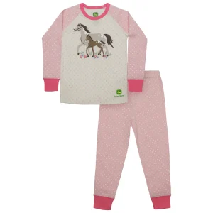 Outback Toys John Deere<Childrens John Deere Mama & Foal Polka Dots Pajama Set