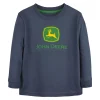 Outback Toys John Deere<Children's John Deere Trademark Logo Blue Long Sleeve Shirt