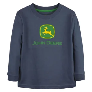 Outback Toys John Deere<Children's John Deere Trademark Logo Blue Long Sleeve Shirt
