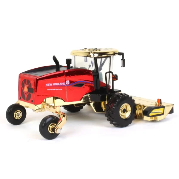 Manufacturer_ERTL Combines & Harvesters<Chrome Chase Unit ~ 1/64 New Holland Speedrower 220 PLUS SP Windrower w/ Both Heads, 2022 Farm Show
