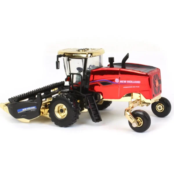 Manufacturer_ERTL Combines & Harvesters<Chrome Chase Unit ~ 1/64 New Holland Speedrower 220 PLUS SP Windrower w/ Both Heads, 2022 Farm Show