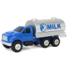 Manufacturer_ERTL Tanker Trucks<1/64 Collect N Play Blue & Silver Milk Tanker Truck by ERTL
