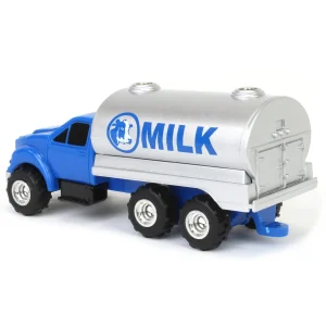 Manufacturer_ERTL Tanker Trucks<1/64 Collect N Play Blue & Silver Milk Tanker Truck by ERTL