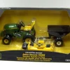 Manufacturer_ERTL Lawn & Garden<1/16 Collector Edition John Deere X595 Garden Tractor w/ Cart & Mower Deck