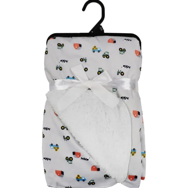 Outback Toys Bed & Bath<Cool Gray & White Sherpa Blanket