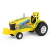 Manufacturer_ERTL Pulling Tractors<1/64 Corn Fed Racing Yellow Pulling Tractor, ERTL Collect N Play