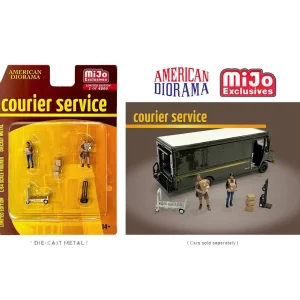 Outback Toys Vehicle Accessories<1/64 Courier Service Figure Set, Mijo Exclusive