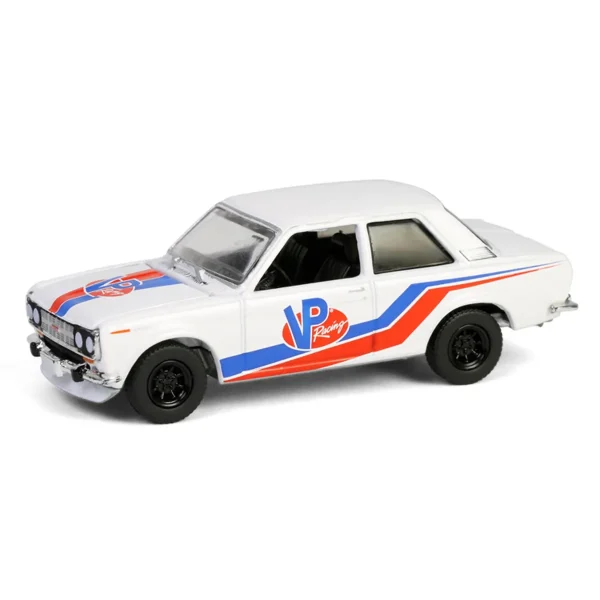 Manufacturer_Greenlight Collectibles Cars & Suvs<1/64 1968 Datsun 510 Widebody Coupe, VP Racing Fuels, Running on Empty Series 17