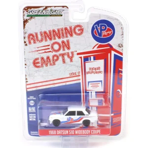 Manufacturer_Greenlight Collectibles Cars & Suvs<1/64 1968 Datsun 510 Widebody Coupe, VP Racing Fuels, Running on Empty Series 17
