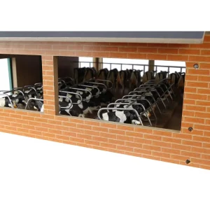 Manufacturer_Universal Hobbies Wooden Barns & Large Accessories<1/32 Deluxe Cattle Shed with Milking Parlour Set