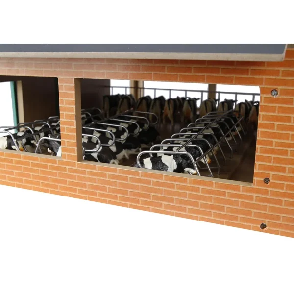Manufacturer_Universal Hobbies Wooden Barns & Large Accessories<1/32 Deluxe Cattle Shed with Milking Parlour Set