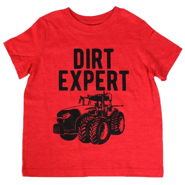 Outback Toys Case Ih & Ji Case<Dirt Expert Case IH Toddler Red Short Sleeve T-Shirt