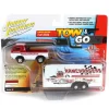 Manufacturer_Auto World Cars & Suvs | Pickup Trucks<1/64 1965 Dodge A-100 Pickup with Enclosed Trailer, Ramchargers, Johnny Lightning Tow & Go
