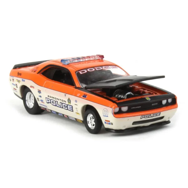 Manufacturer_Greenlight Collectibles Cars & Suvs<1/64 2008 Dodge Challenger R/T, Edmonton Police, Blue Line Racing 25 Years, Hobby Exclusive
