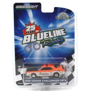 Manufacturer_Greenlight Collectibles Cars & Suvs<1/64 2008 Dodge Challenger R/T, Edmonton Police, Blue Line Racing 25 Years, Hobby Exclusive