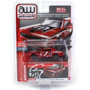 Manufacturer_Auto World Cars & Suvs<1/64 2019 Dodge Challenger SRT Hellcat MOPAR, Red, Mijo Exclusives