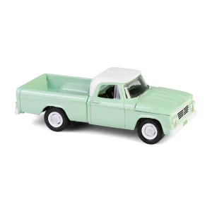 Manufacturer_Greenlight Collectibles Pickup Trucks<1/64 1964 Dodge D-200 Sweptline, Turf Green & White, Down on the Farm Series 10