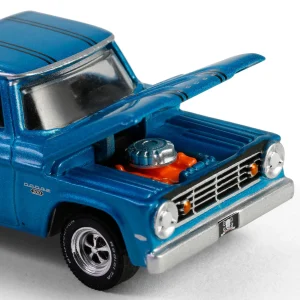 Manufacturer_Greenlight Collectibles Cars & Suvs | Pickup Trucks<1/64 1967 Dodge D-200 with Flatbed Trailer & 1969 Plymouth GTX, Graveyard Carz, Hollywood Hitch & Tow Series 13