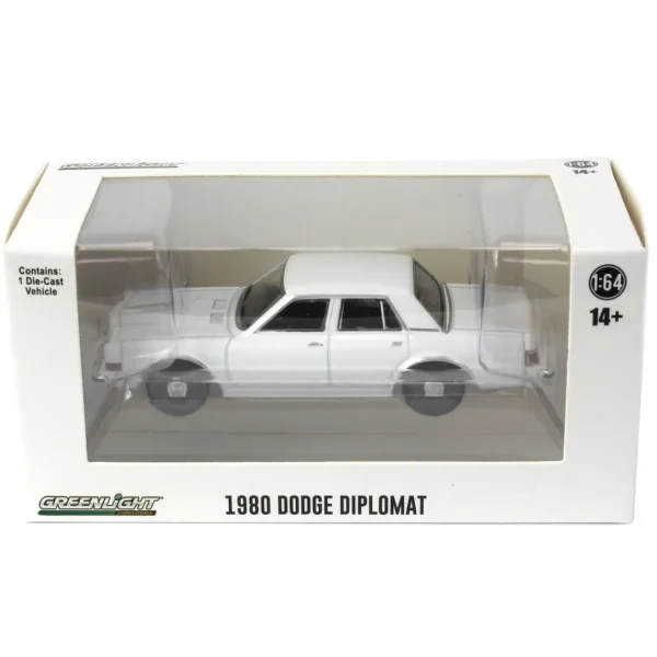 Manufacturer_Greenlight Collectibles Emergency Vehicles<1/64 1980-89 Dodge Diplomat, Blank White, Hot Pursuit