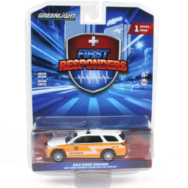 Manufacturer_Greenlight Collectibles Emergency Vehicles<1/64 2019 Dodge Durango West Deer Township Paramedic 290 Command Gibsonia PA, First Responders Series 1