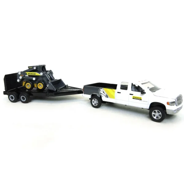 Manufacturer_ERTL Pickup Trucks<1/64 Dodge Pickup Truck with Trailer & New Holland L170 Skid Steer Loader