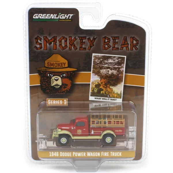 Manufacturer_Greenlight Collectibles Emergency Vehicles<1/64 1946 Dodge Power Wagon Fire Truck "What Will It Take?", Smokey Bear Series 3