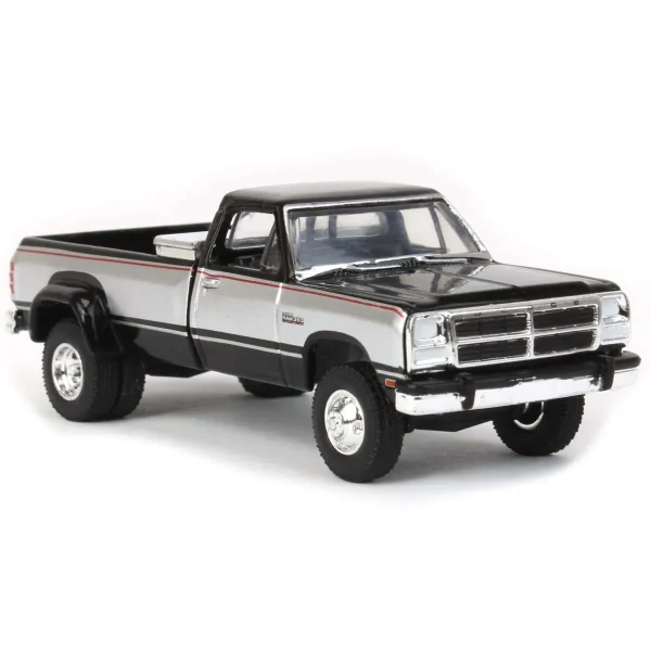 Manufacturer_Greenlight Collectibles Pickup Trucks<1/64 1993 Dodge Ram 350 Cummins Dually, Black, LP Diecast Exclusive