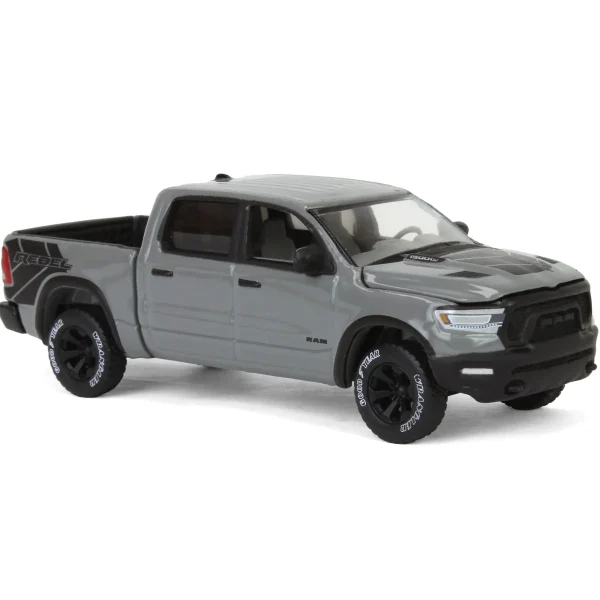 Manufacturer_Auto World Pickup Trucks<1/64 2023 Dodge Ram Rebel Lunar Edition, Gray, Auto World