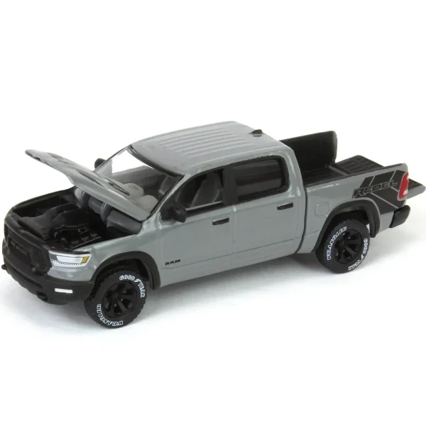 Manufacturer_Auto World Pickup Trucks<1/64 2023 Dodge Ram Rebel Lunar Edition, Gray, Auto World