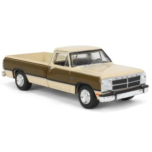 Manufacturer_Greenlight Collectibles Pickup Trucks<1/64 1992 Dodge Ram 1st Generation, Two Tone Brown, Outback Toys Exclusive