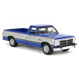 Manufacturer_Greenlight Collectibles Pickup Trucks<1/64 1992 Dodge Ram 1st Generation, Blue & Silver, Outback Toys Exclusive