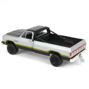 Manufacturer_Greenlight Collectibles Pickup Trucks<1/64 1992 Dodge Ram 1st Generation, Lifted, Silver & Black, Outback Toys Exclusive