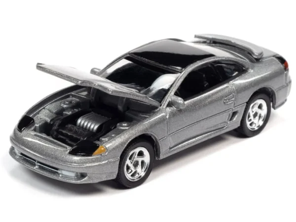 Manufacturer_Auto World Cars & Suvs<1/64 1993 Dodge Stealth RT, Dark Silver, Auto World 2021 Release 4A