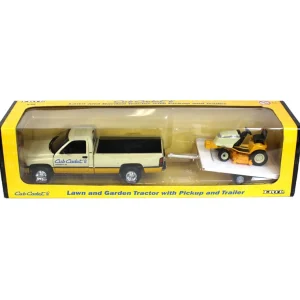 Manufacturer_ERTL Pickup Trucks<1/16 Dodge Truck with Trailer & Lawn Tractor by ERTL, Cub Cadet Set