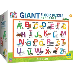 Outback Toys Games & Puzzles | Preschool Playroom<Eric Carle Alphabet 48 Piece Shaped Floor Puzzle