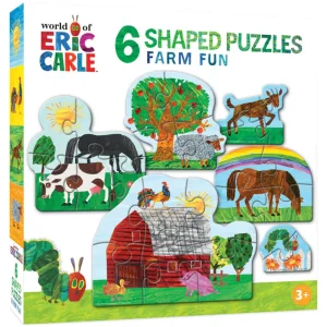 Outback Toys Games & Puzzles<Eric Carle Farm Life 6-Pack Mini Shaped Puzzles