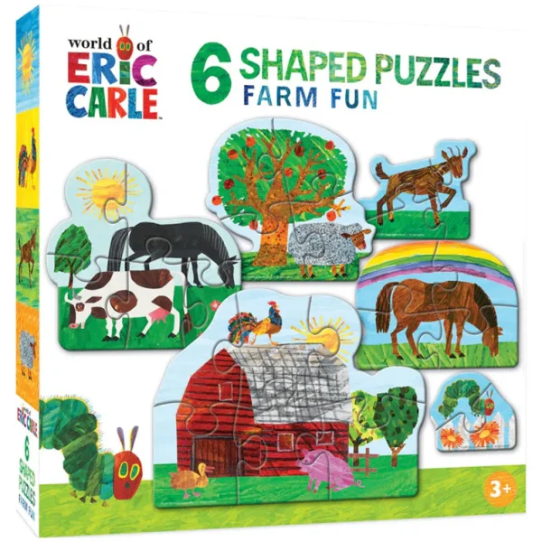 Outback Toys Games & Puzzles<Eric Carle Farm Life 6-Pack Mini Shaped Puzzles