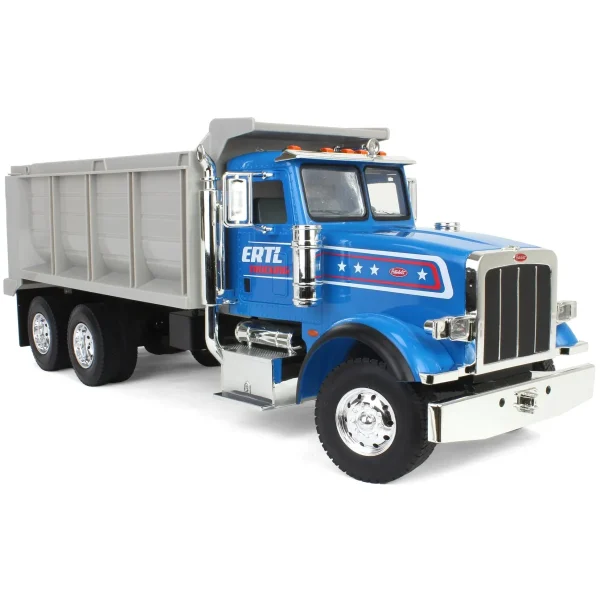 Manufacturer_ERTL Dump Trucks<1/16 ERTL Big Farm Blue Peterbilt Model 367 Dump Truck
