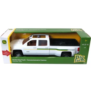 Manufacturer_ERTL Pickup Trucks<1/16 ERTL Big Farm Chevrolet 3500 John Deere Dealership Dually Pickup Truck