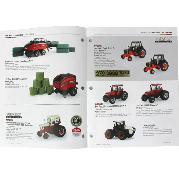 Manufacturer_ERTL Lowboys & Flatbeds | Ih Farmall & Case Ih<2024 ERTL Case IH Full Size Color Catalog