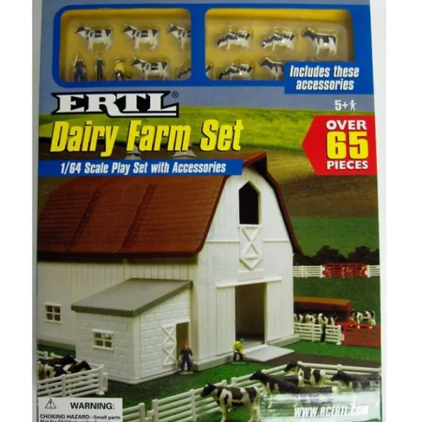 Manufacturer_ERTL Ertl Farm Sets<1/64 ERTL Dairy Farm Play Set with Accessories